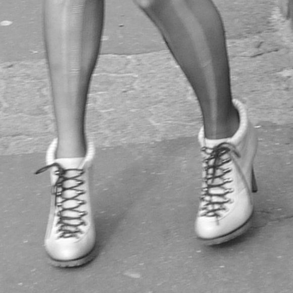 WITTNER Leather Lace Up Winter Knit Heeled Ankle Boots - Picture 2 of 6